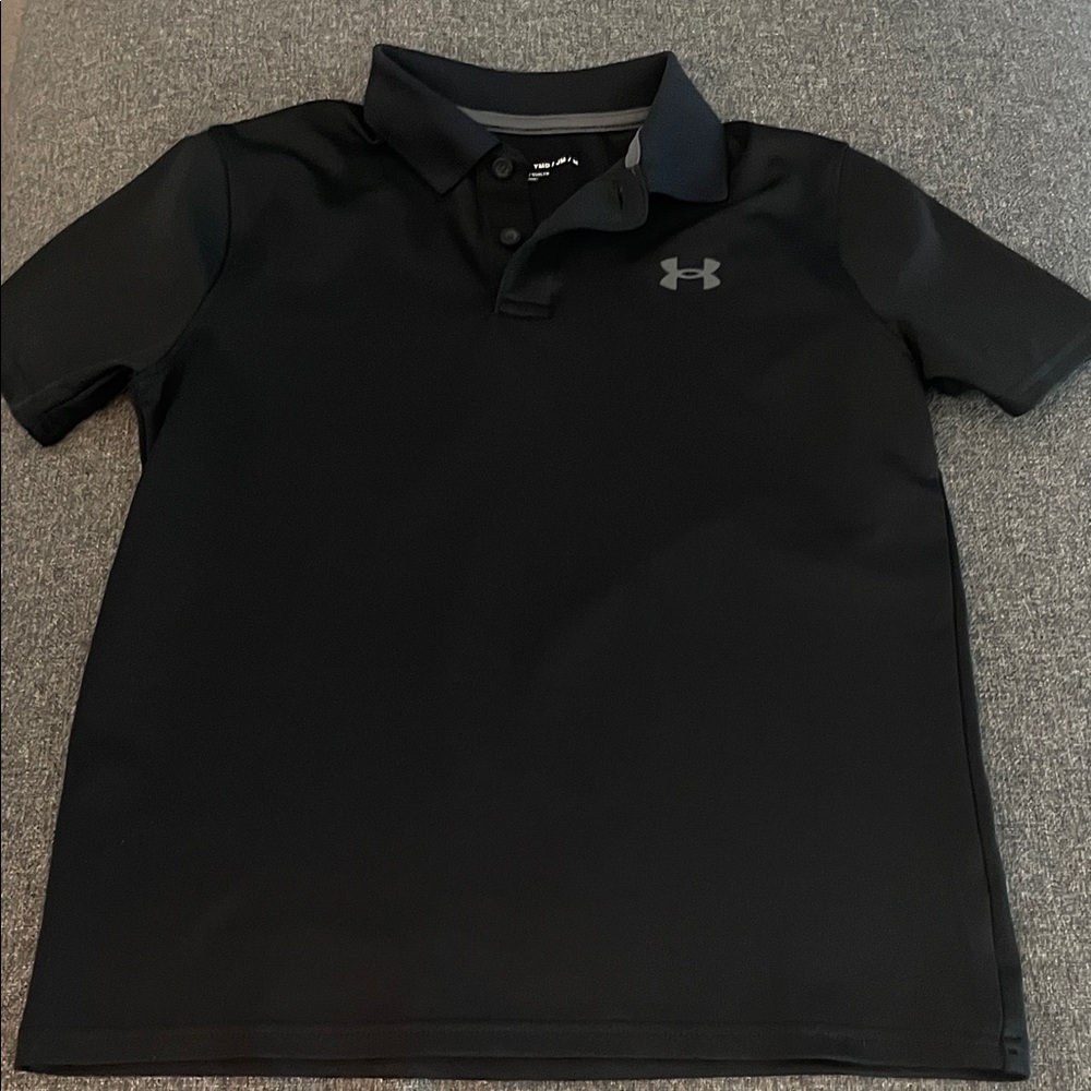 Under Armour Kids Black Polo Shirt